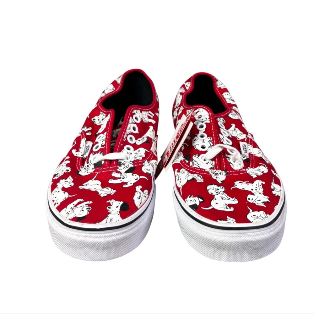 RARE Vans X Disney 101 Dalmations Sneakers White Red Men Size 10 Men New - Picture 4 of 12